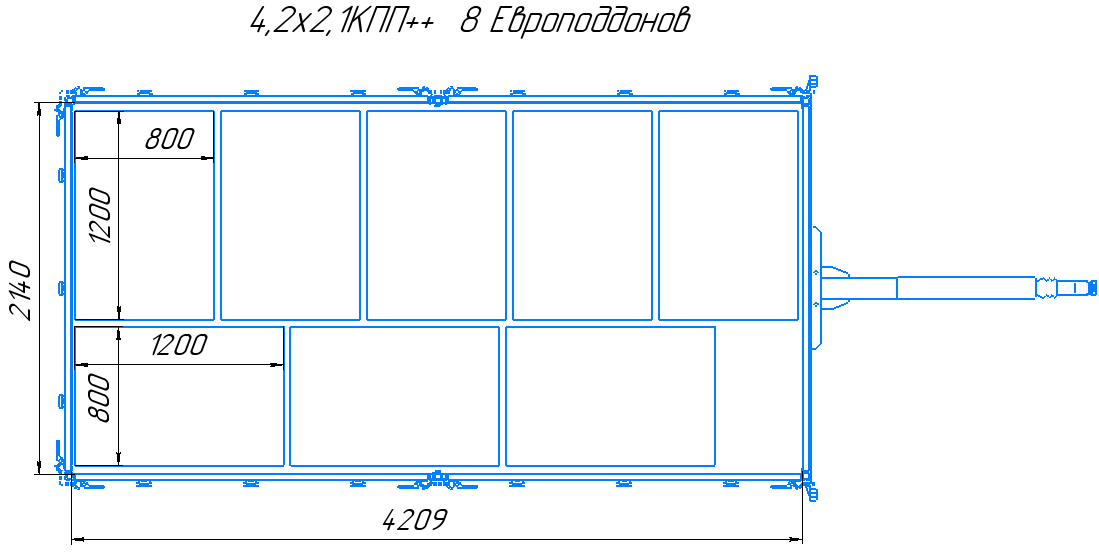 Прицеп Treiler Модель 829820 Исполнение 4,2х2,1 КПП ++/14 Прицеп Treiler Модель 829820 Исполнение 4,2х2,1 КПП ++/14